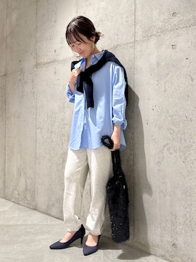 「URBAN RESEARCH Sonny Label（アーバンリサーチサニーレーベル）のアイテム（スウェットパンツ）」を使った、香織さん（レディース・154cm）の秋コーディネート