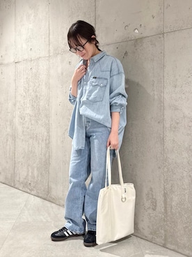 「URBAN RESEARCH Sonny Label（アーバンリサーチサニーレーベル）のアイテム（サングラス）」を使った、香織さん（レディース・154cm）の冬コーディネート