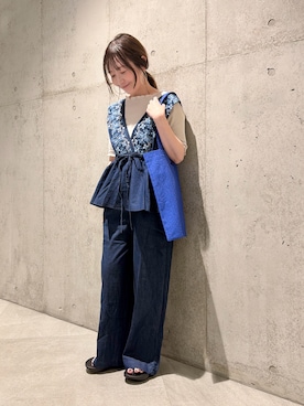 「帰省コーデ」｜香織さん（レディース・154cm）の春コーディネート