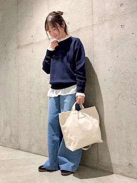 「URBAN RESEARCH（アーバンリサーチ）のアイテム」を使った、香織さん（レディース・154cm）の冬コーディネート