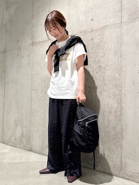 「アイテム（パンプス）」を使った、香織さん（レディース・154cm）の夏コーディネート