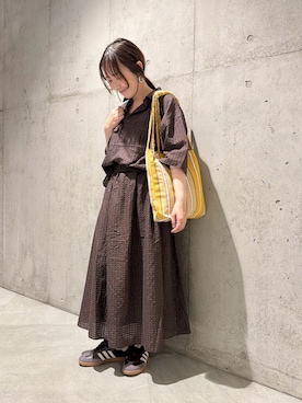 「URBAN RESEARCH Sonny Label（アーバンリサーチサニーレーベル）のアイテム（バッグ）」を使った、香織さん（レディース・154cm）の夏コーディネート