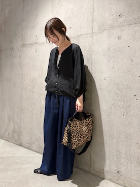 「URBAN RESEARCH Sonny Label（アーバンリサーチサニーレーベル）のアイテム（バッグ）」を使った、香織さん（レディース・154cm）の夏コーディネート
