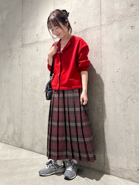 「アイテム（カーディガン/ボレロ）」を使った、香織さん（レディース・154cm）の秋コーディネート