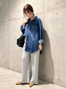 「Lee（リー）のアイテム」を使った、香織さん（レディース・154cm）の夏コーディネート