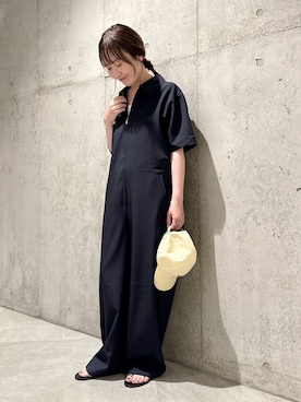 「URBAN RESEARCH Sonny Label（アーバンリサーチサニーレーベル）のアイテム（キャップ）」を使った、香織さん（レディース・154cm）の夏コーディネート