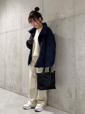 「URBAN RESEARCH（アーバンリサーチ）のアイテム（手袋）」を使った、香織さん（レディース・154cm）の冬コーディネート