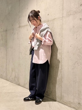 「URBAN RESEARCH Sonny Label（アーバンリサーチサニーレーベル）のアイテム（パンツ）」を使った、香織さん（レディース・154cm）の春コーディネート