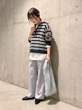 「URBAN RESEARCH Sonny Label（アーバンリサーチサニーレーベル）のアイテム」を使った、香織さん（レディース・154cm）の冬コーディネート