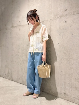「URBAN RESEARCH Sonny Label（アーバンリサーチサニーレーベル）のアイテム」を使った、香織さん（レディース・154cm）の春コーディネート