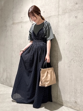 「アイテム（パンプス）」を使った、香織さん（レディース・154cm）の夏コーディネート