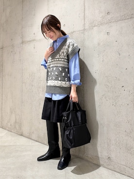 「URBAN RESEARCH Sonny Label（アーバンリサーチサニーレーベル）のアイテム」を使った、香織さん（レディース・154cm）の秋コーディネート