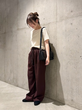 「URBAN RESEARCH Sonny Label（アーバンリサーチサニーレーベル）のアイテム（バッグ）」を使った、香織さん（レディース・154cm）の夏コーディネート
