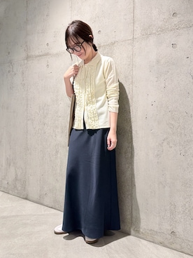 「URBAN RESEARCH Sonny Label（アーバンリサーチサニーレーベル）のアイテム（バッグ）」を使った、香織さん（レディース・154cm）の冬コーディネート