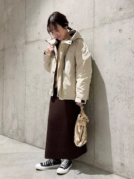 香織さん（レディース・154cm）の冬コーディネート