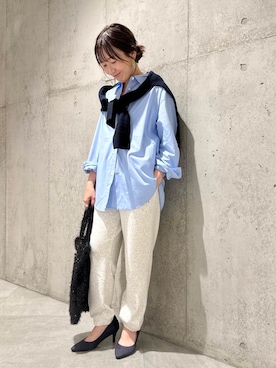 「URBAN RESEARCH Sonny Label（アーバンリサーチサニーレーベル）のアイテム（スウェットパンツ）」を使った、香織さん（レディース・154cm）の秋コーディネート
