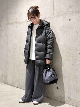 「アイテム（その他雑貨）」を使った、香織さん（レディース・154cm）の秋コーディネート