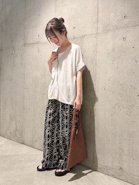 「LE VERNIS（ル・ベルニ）のアイテム」を使った、香織さん（レディース・154cm）の夏コーディネート
