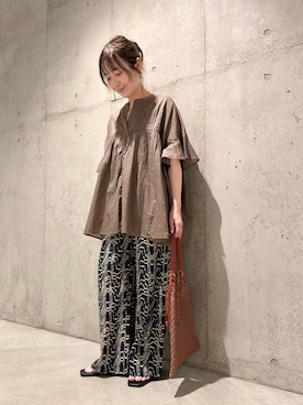 「LE VERNIS（ル・ベルニ）のアイテム」を使った、香織さん（レディース・154cm）の夏コーディネート
