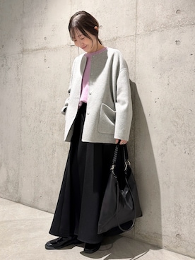 香織さん（骨格ストレート・レディース・154cm）の冬コーディネート