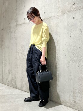 「ARTESANOS（アルテサノス）のARTESANOS　ビットローファー（ローファー）」を使った、香織さん（レディース・154cm）の夏コーディネート