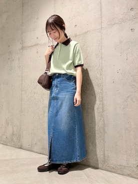 「帰省コーデ」｜香織さん（レディース・154cm）の春コーディネート