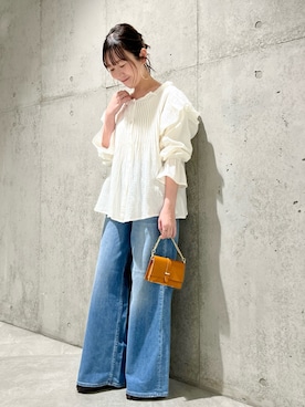 「VICE VERSA（バイスバース）のアイテム」を使った、香織さん（レディース・154cm）の春コーディネート