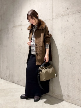 「URBAN RESEARCH Sonny Label（アーバンリサーチサニーレーベル）のアイテム（バッグ）」を使った、香織さん（レディース・154cm）の秋コーディネート