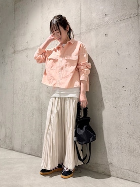 「Drifter（ドリフター）のアイテム（バッグ）」を使った、香織さん（レディース・154cm）の冬コーディネート