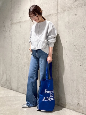 「アイテム（パンプス）」を使った、香織さん（レディース・154cm）の秋コーディネート