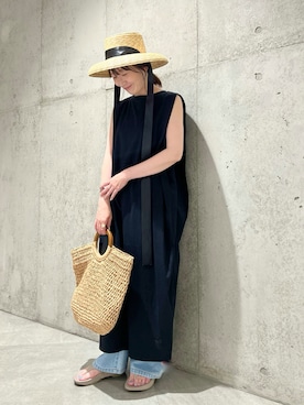 「BENELLI（ベネリ）のアイテム」を使った、香織さん（レディース・154cm）の夏コーディネート