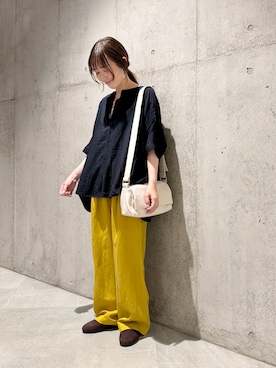 「URBAN RESEARCH Sonny Label（アーバンリサーチサニーレーベル）のアイテム（バッグ）」を使った、香織さん（レディース・154cm）の夏コーディネート