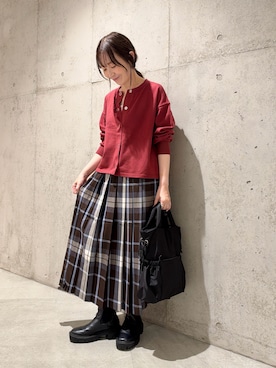 「URBAN RESEARCH Sonny Label（アーバンリサーチサニーレーベル）のアイテム」を使った、香織さん（レディース・154cm）の秋コーディネート
