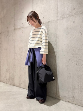 「URBAN RESEARCH Sonny Label（アーバンリサーチサニーレーベル）のアイテム（バッグ）」を使った、香織さん（レディース・154cm）の夏コーディネート