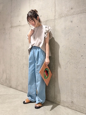 「FORK&SPOON（フォークアンドスプーン）のアイテム」を使った、香織さん（レディース・154cm）の春コーディネート
