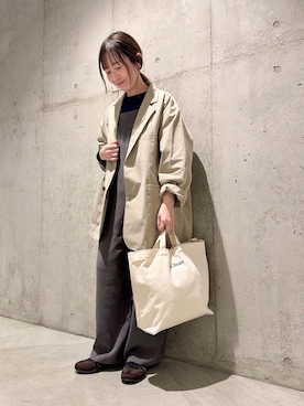 「FORK&SPOON（フォークアンドスプーン）のアイテム」を使った、香織さん（レディース・154cm）の春コーディネート