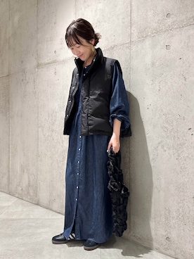 「URBAN RESEARCH Sonny Label（アーバンリサーチサニーレーベル）のアイテム（その他アウター）」を使った、香織さん（レディース・154cm）の秋コーディネート
