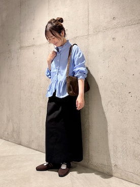 「URBAN RESEARCH Sonny Label（アーバンリサーチサニーレーベル）のアイテム」を使った、香織さん（レディース・154cm）の夏コーディネート