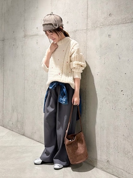 香織さん（レディース・154cm）の冬コーディネート