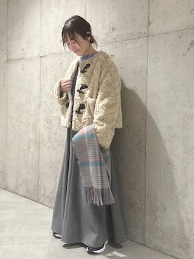 「URBAN RESEARCH Sonny Label（アーバンリサーチサニーレーベル）のアイテム（その他アウター）」を使った、香織さん（骨格ストレート・レディース・154cm）の冬コーディネート