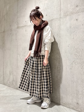 香織さん（レディース・154cm）の冬コーディネート