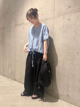 「URBAN RESEARCH Sonny Label（アーバンリサーチサニーレーベル）のアイテム（バッグ）」を使った、香織さん（レディース・154cm）の春コーディネート