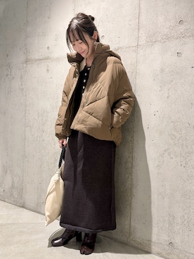 「アイテム（その他アウター）」を使った、香織さん（レディース・154cm）の秋コーディネート