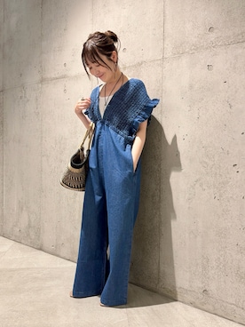 「URBAN RESEARCH Sonny Label（アーバンリサーチサニーレーベル）のアイテム」を使った、香織さん（レディース・154cm）の夏コーディネート