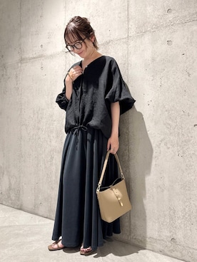 香織さん(レディース・154cm)の夏コーディネート