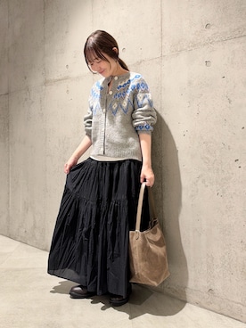 「URBAN RESEARCH Sonny Label（アーバンリサーチサニーレーベル）のアイテム（バッグ）」を使った、香織さん（レディース・154cm）の秋コーディネート