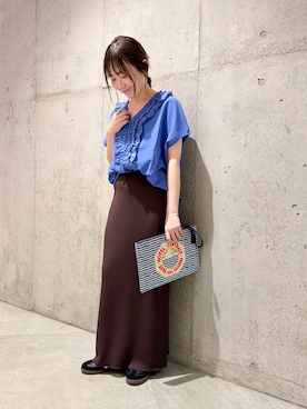 「URBAN RESEARCH Sonny Label（アーバンリサーチサニーレーベル）のアイテム」を使った、香織さん（レディース・154cm）の春コーディネート