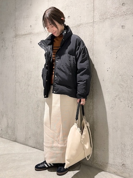 「アイテム（その他アウター）」を使った、香織さん（レディース・154cm）の秋コーディネート