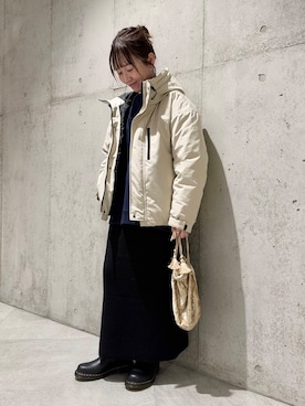 香織さん（レディース・154cm）の冬コーディネート