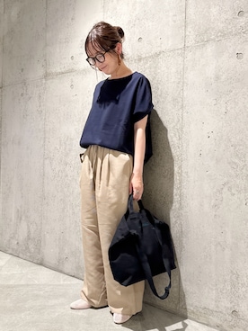 「URBAN RESEARCH DOORS（アーバンリサーチドアーズ）のアイテム」を使った、香織さん（レディース・154cm）の夏コーディネート